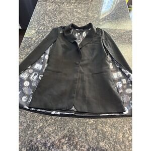 Disney Villains Cape Blazer Ursula Maleficent Hook Black Jacket Gothic Punk‎ L